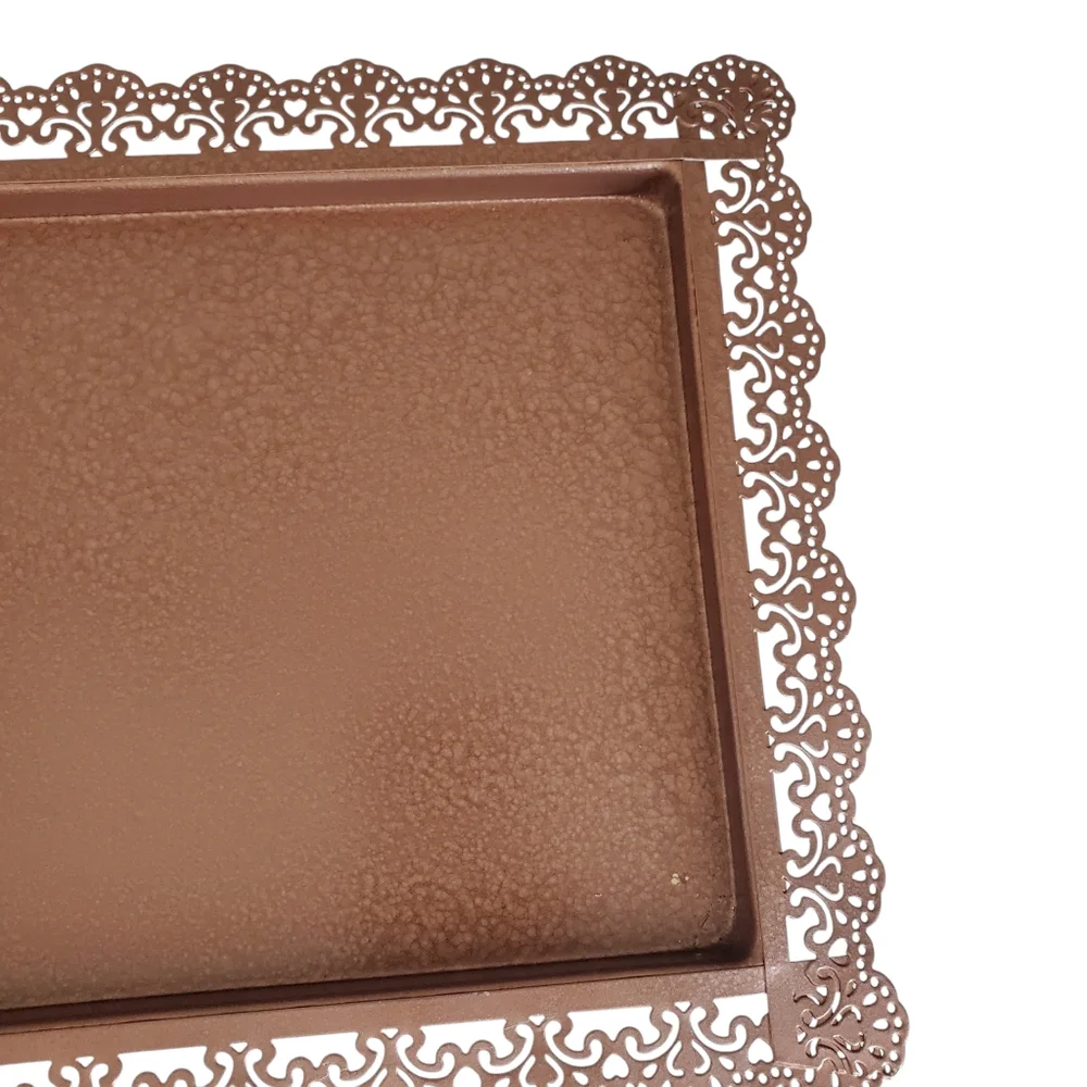 Metal Jewelry Trays 2 Piece Gold / Copper Color Organization